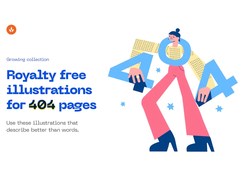 404 Illustrations for Figma & Sketch freebie preview