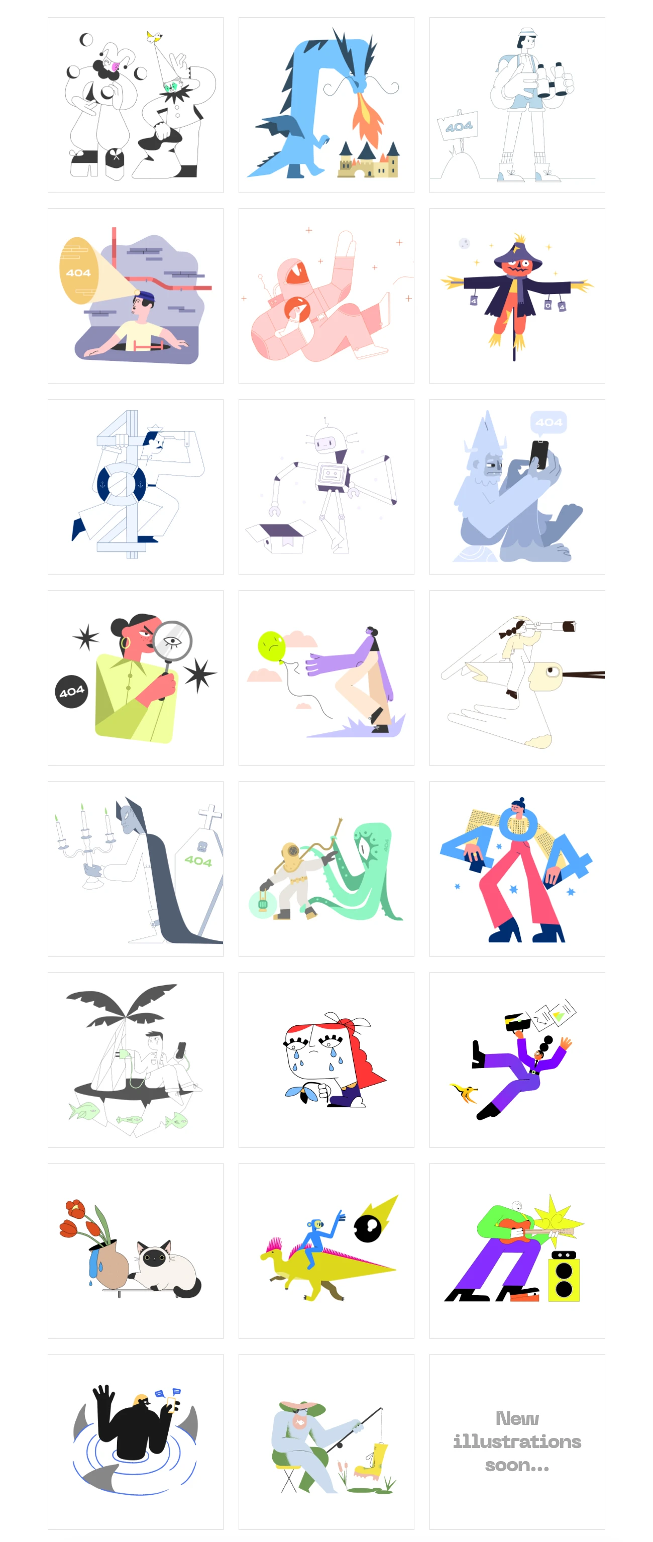 404 Illustrations for Figma & Sketch