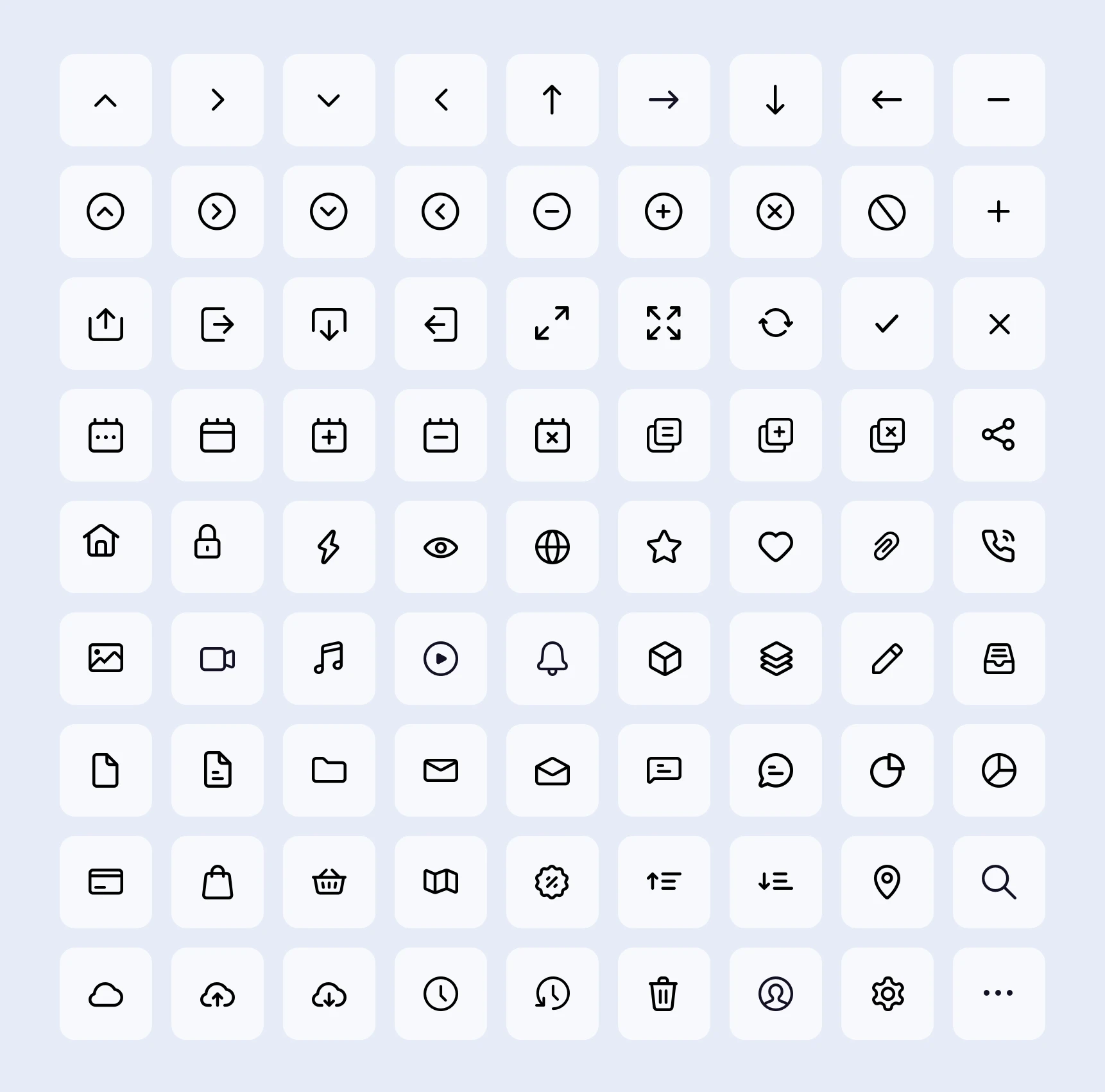 81 Mini Essential Icons for Sketch