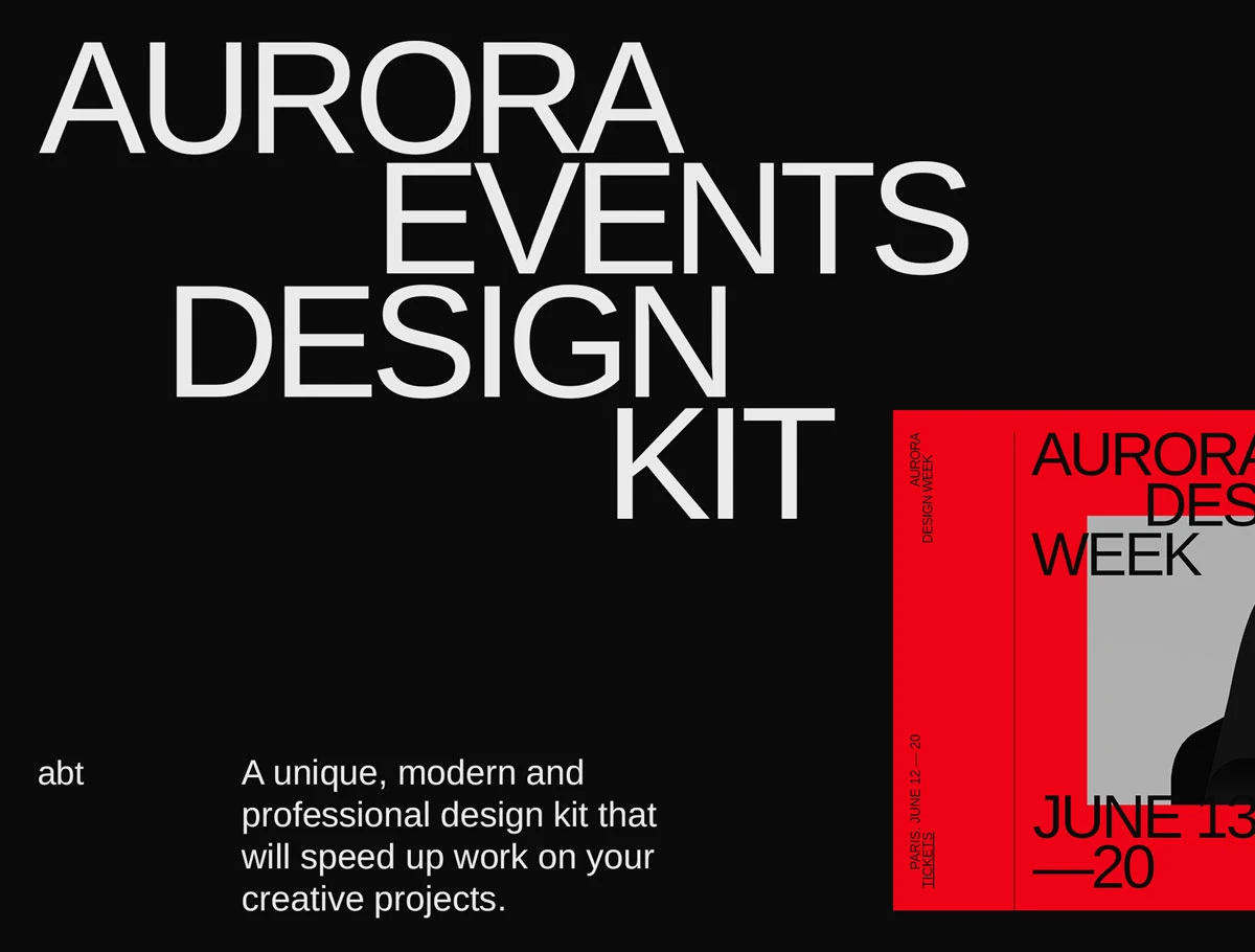 Aurora - Free Web Elements Freebie Preview - Page 1