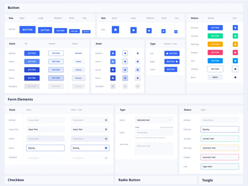 Eva Design System for Sketch freebie preview