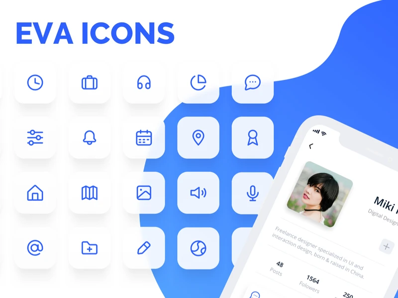 Eva Icons freebie preview