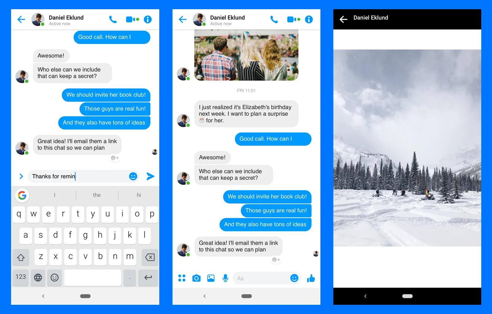 Facebook Messenger UI Kit for Android