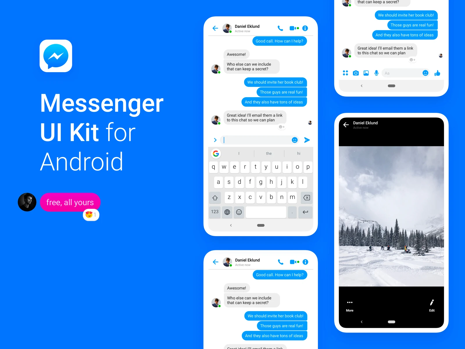 Facebook Messenger UI Kit for Android