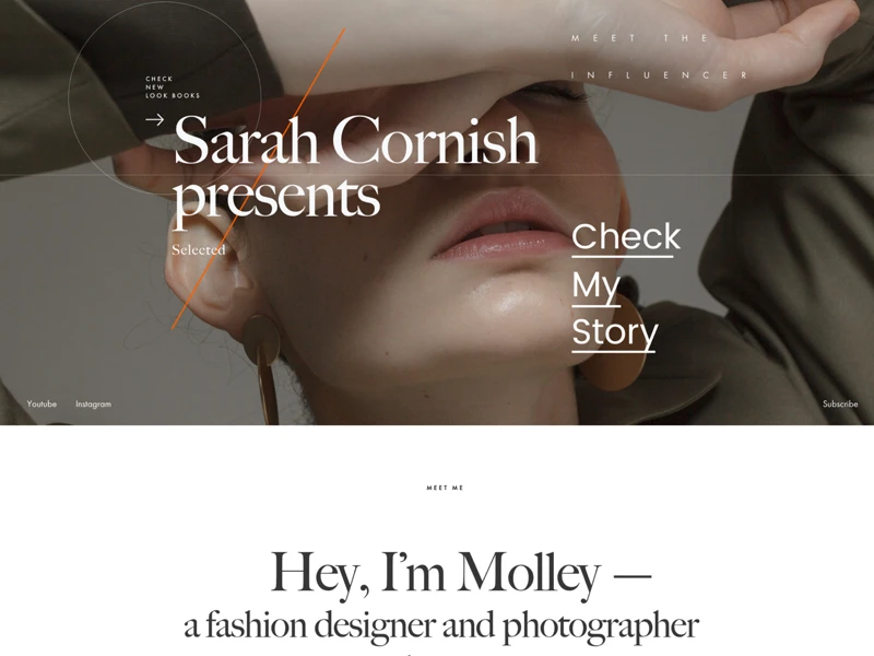 Fashion Influencer UI Kit for Adobe XD freebie preview