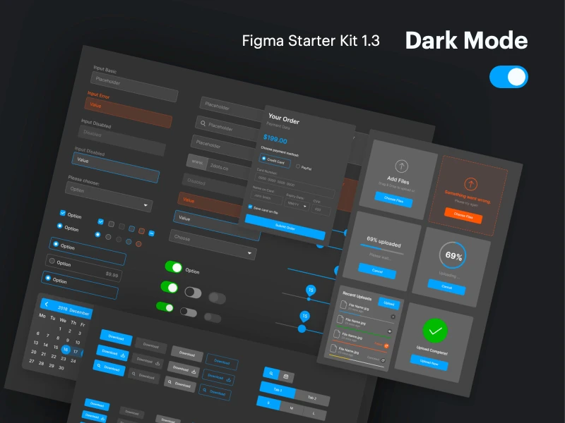 Figma Starter Kit freebie preview