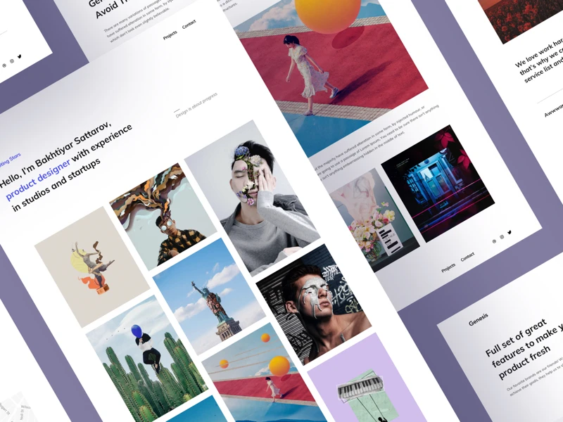 Genesis Portfolio Template freebie preview