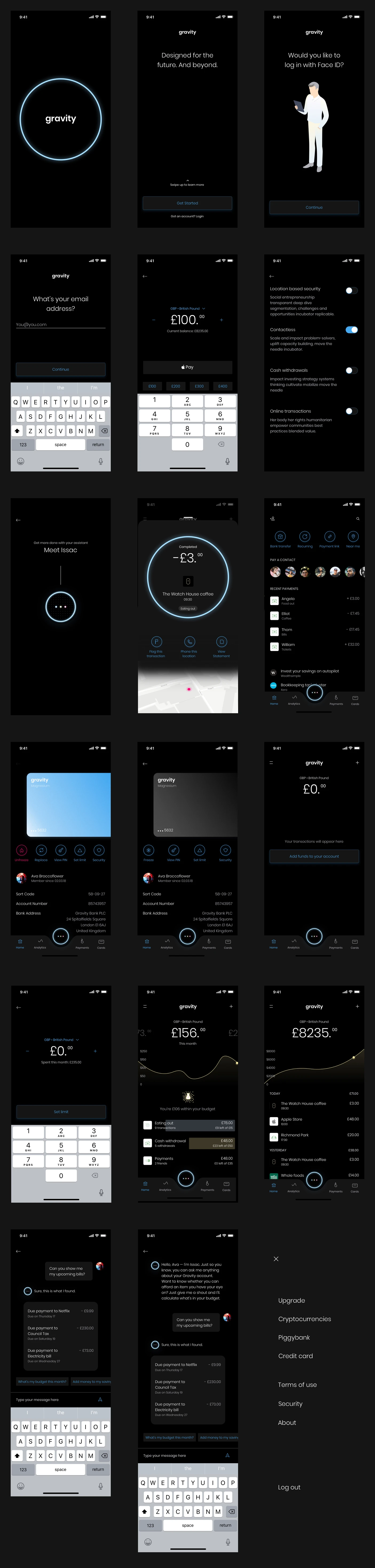 Gravity - The UI Kit Freebie Preview - Page 1