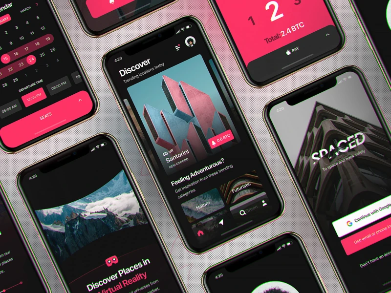 InVision Studio Spaced freebie preview