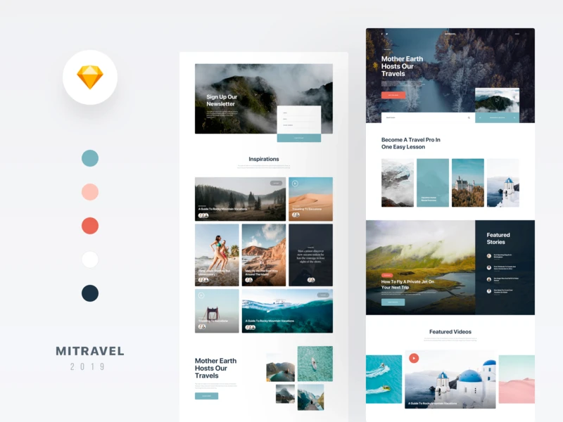 MI Travel - Free Sketch Template freebie preview