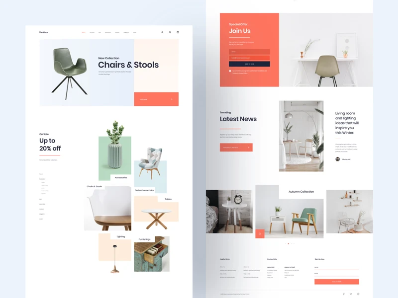 MI Furniture Free Sketch Template freebie preview