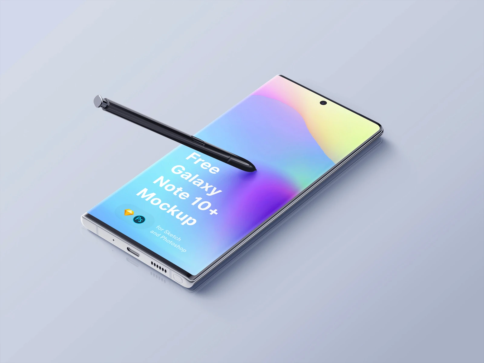 Samsung Galaxy Note 10 Plus Mockup Freebie Preview - Page 1