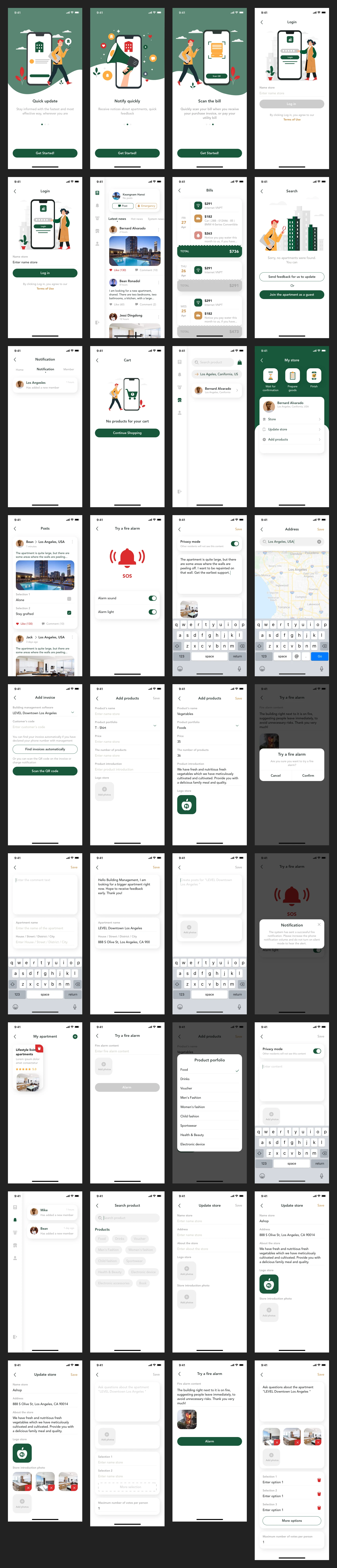 Apart - Smart Home App Free UI Kit Freebie Preview - Page 1