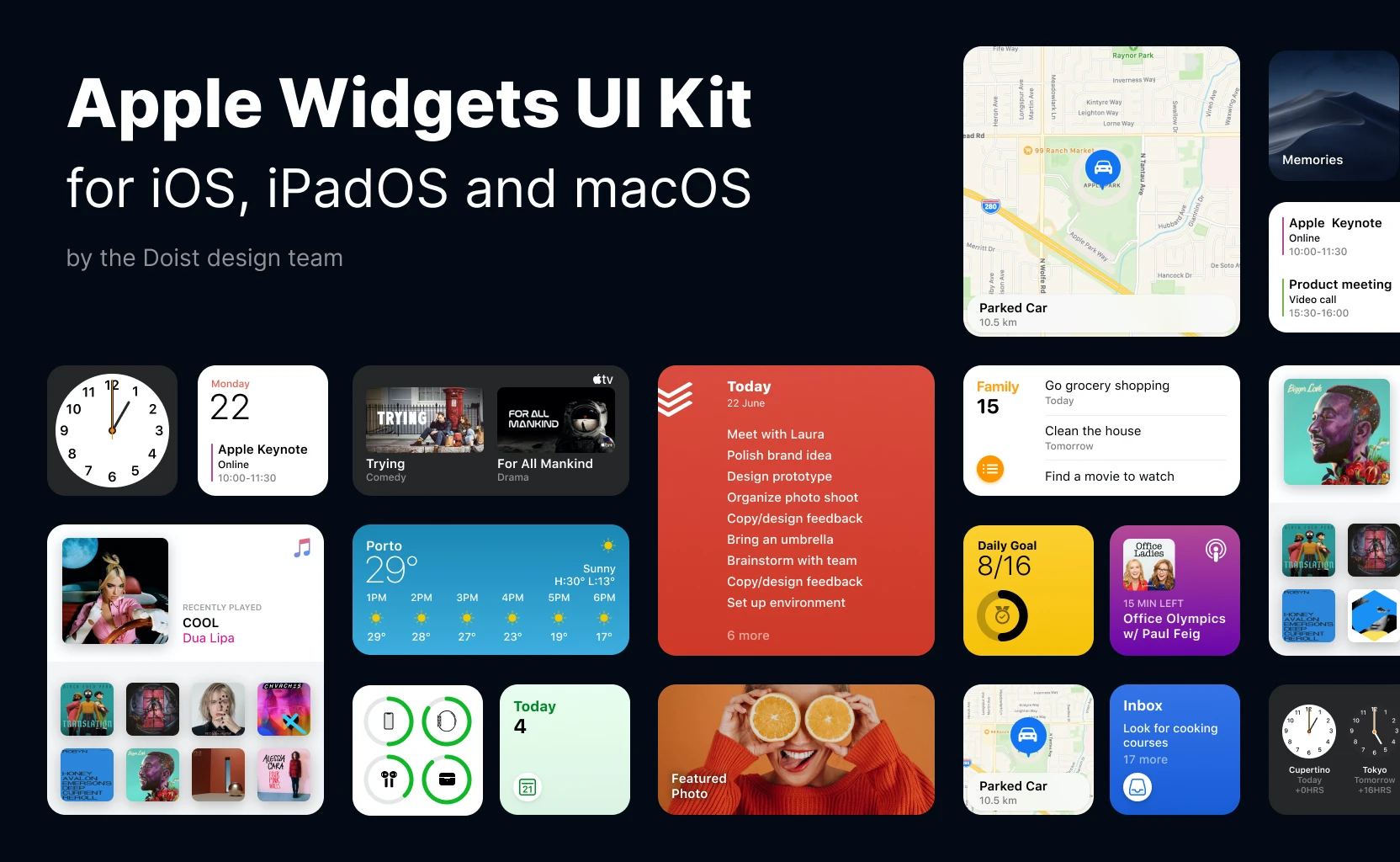 Apple Widgets UI Kit for Figma