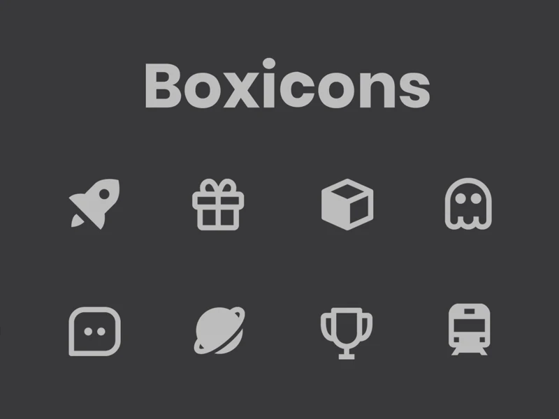 Boxicons - High Quality Web Icons Set freebie preview