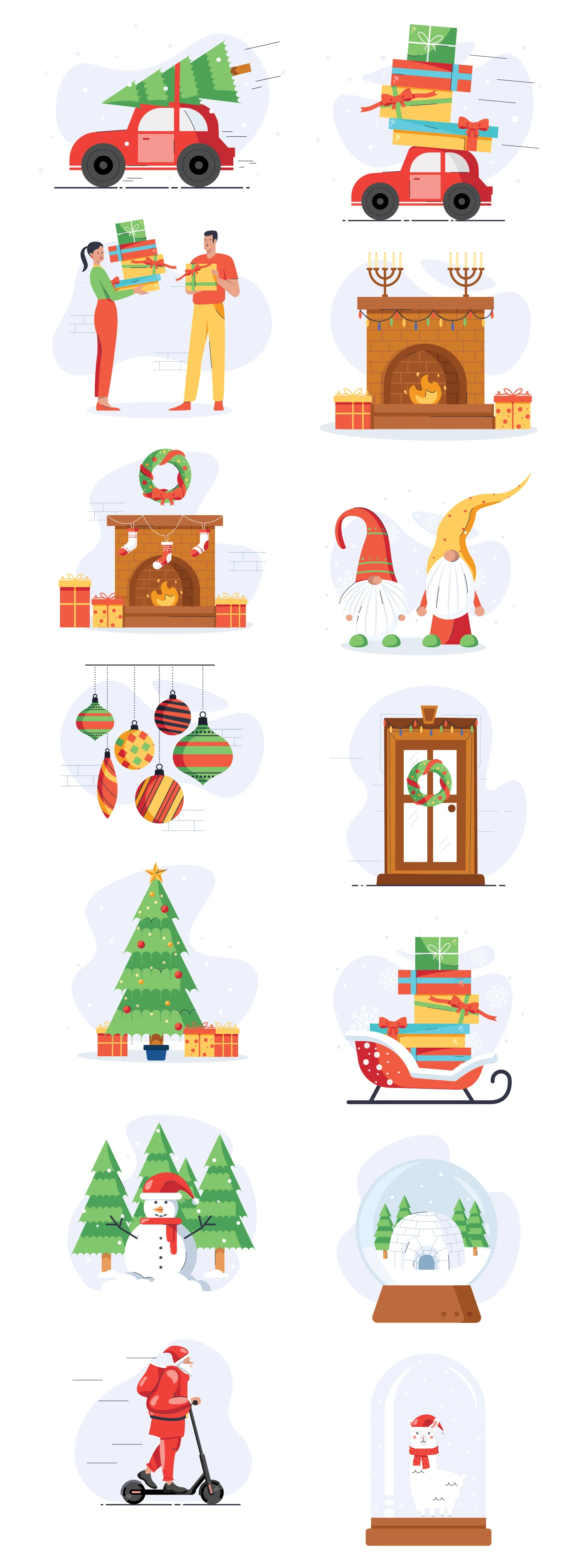 Christmas Free Illustration Pack