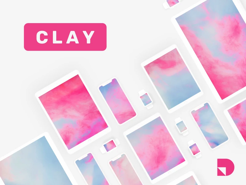 Clay — A free minimalist mockup kit freebie preview