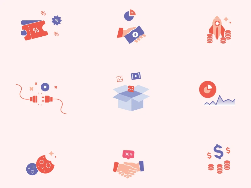 Colorful Free Icons freebie preview