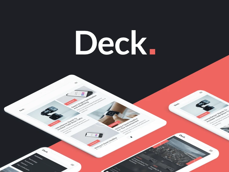 Deck Card UI Kit freebie preview