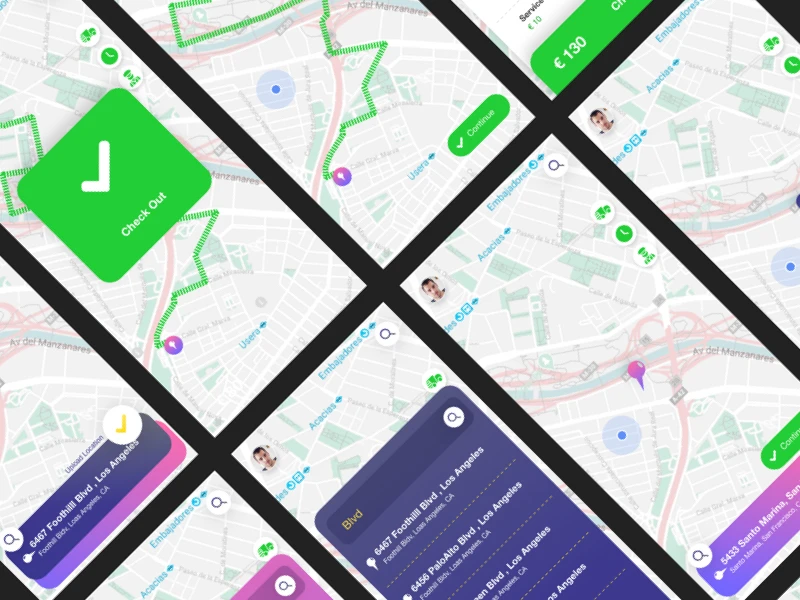 Delivery Truck App Free UI Kit for Adobe XD freebie preview