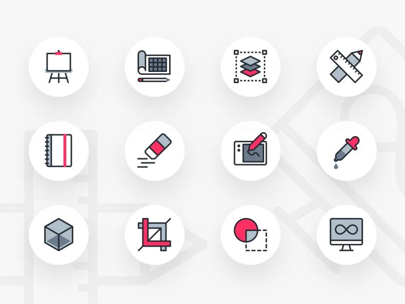 Design Tools Free Icon Pack freebie preview
