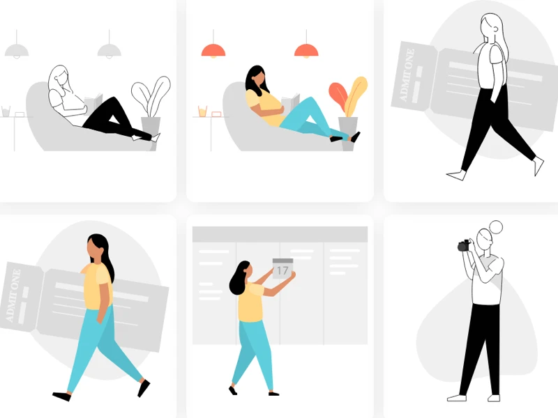 Drawkit Classic Free Illustrations freebie preview