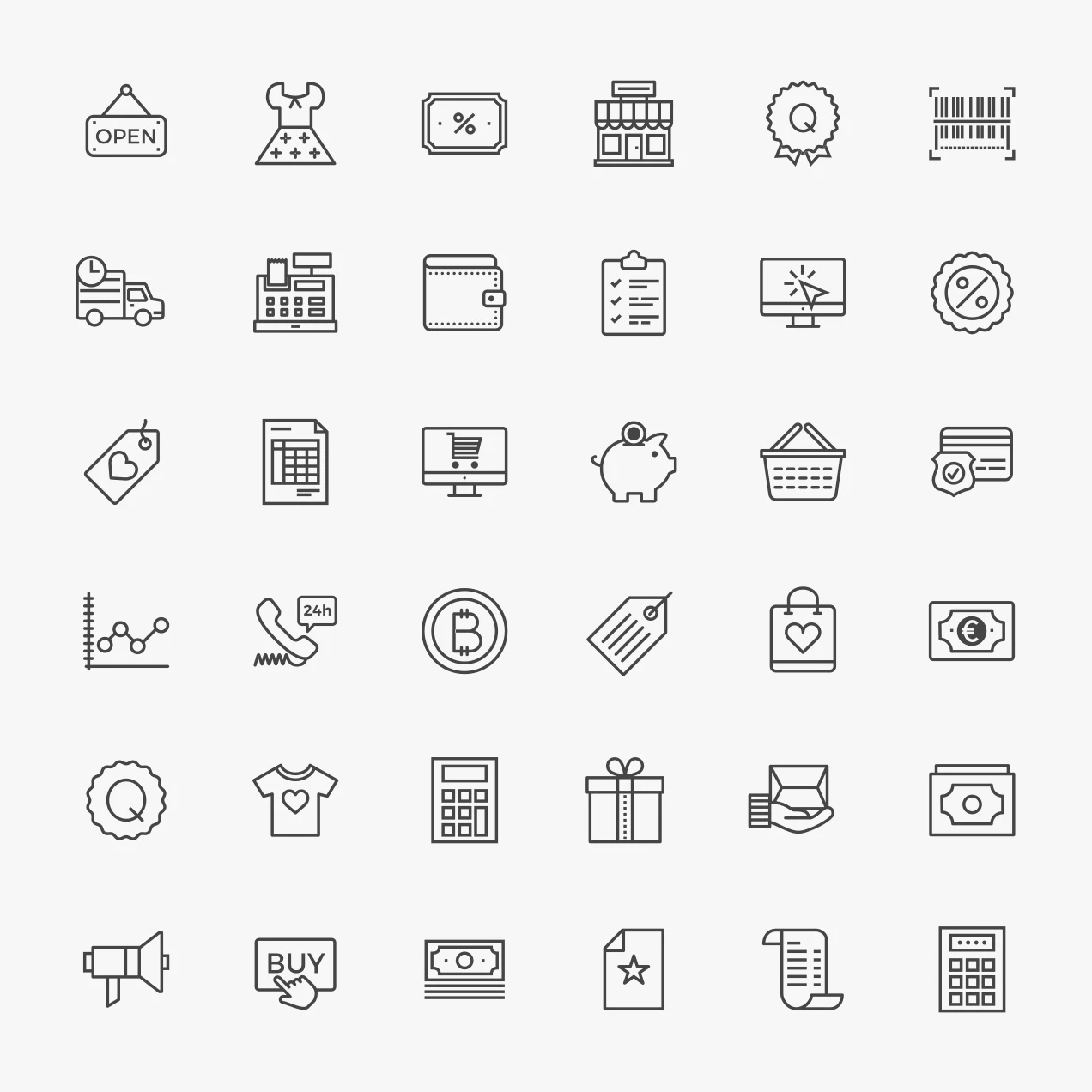Ecommerce Free Icon Pack