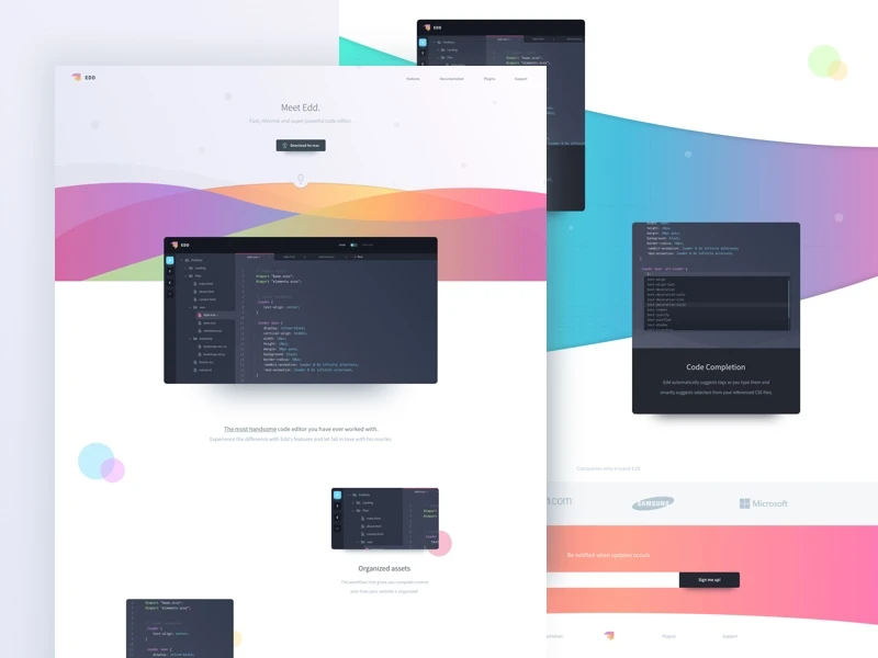 Edd Landing Page freebie preview
