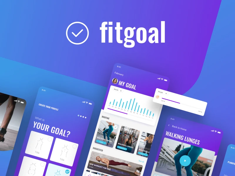 fitgoal UI Kit freebie preview