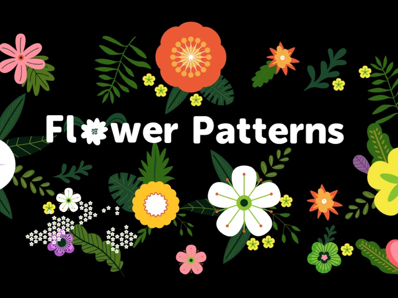 Flower Patterns Free Illustration for Figma freebie preview