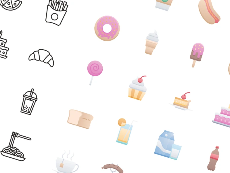 50 Food & Drink Free Icons freebie preview