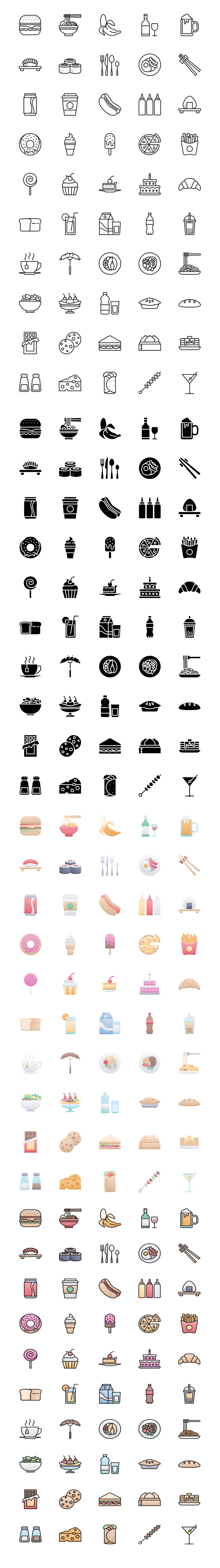 50 Food & Drink Free Icons