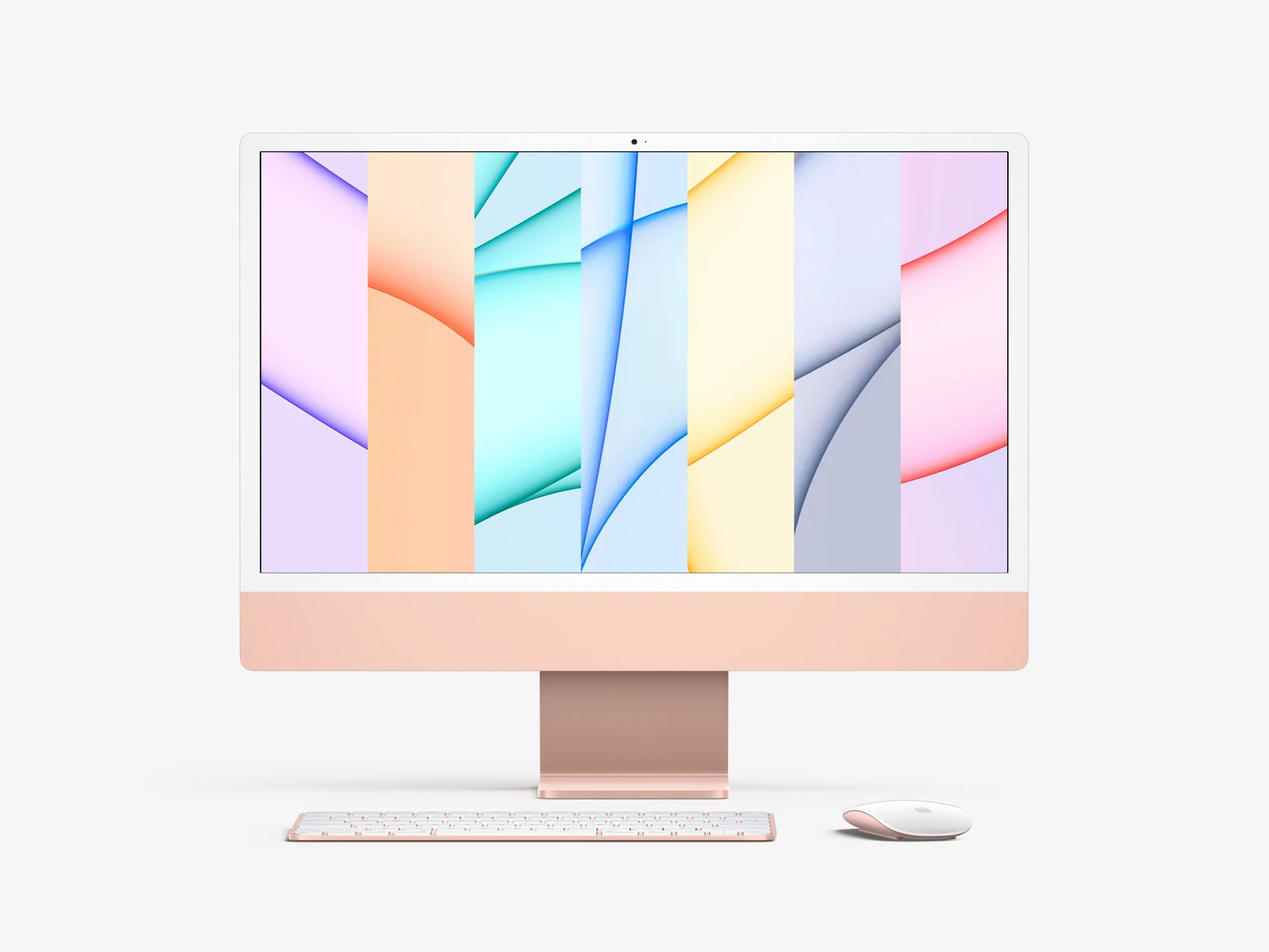 Free iMac 24-inch Mockup (2021) Freebie Preview - Page 1