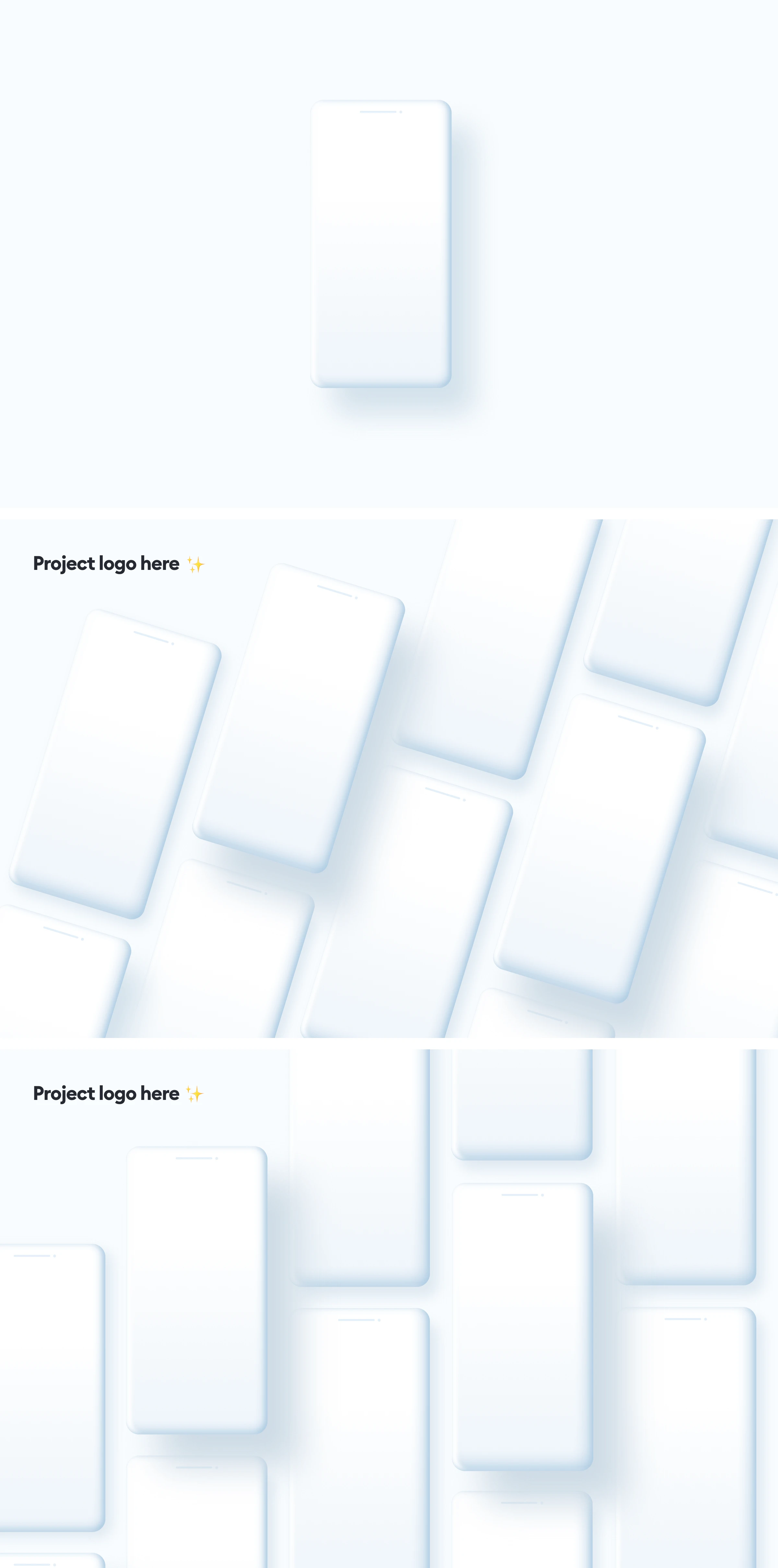 Free iPhone 12 Clay Mockups for Sketch and Figma Freebie Preview - Page 1
