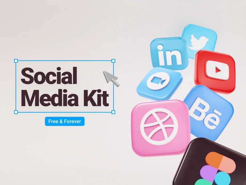 Free Social Media Kit for Figma freebie preview