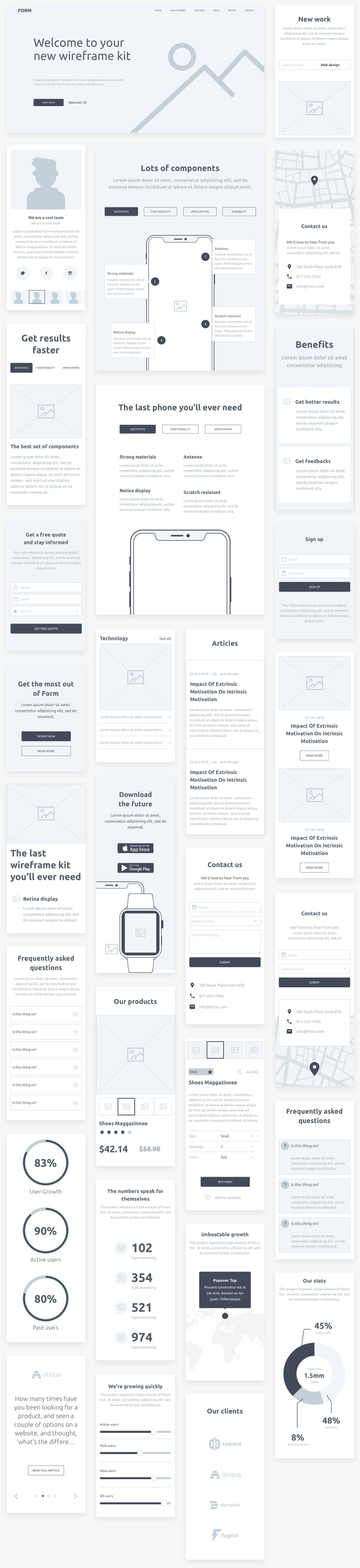 Form - Wireframe kit from InVision