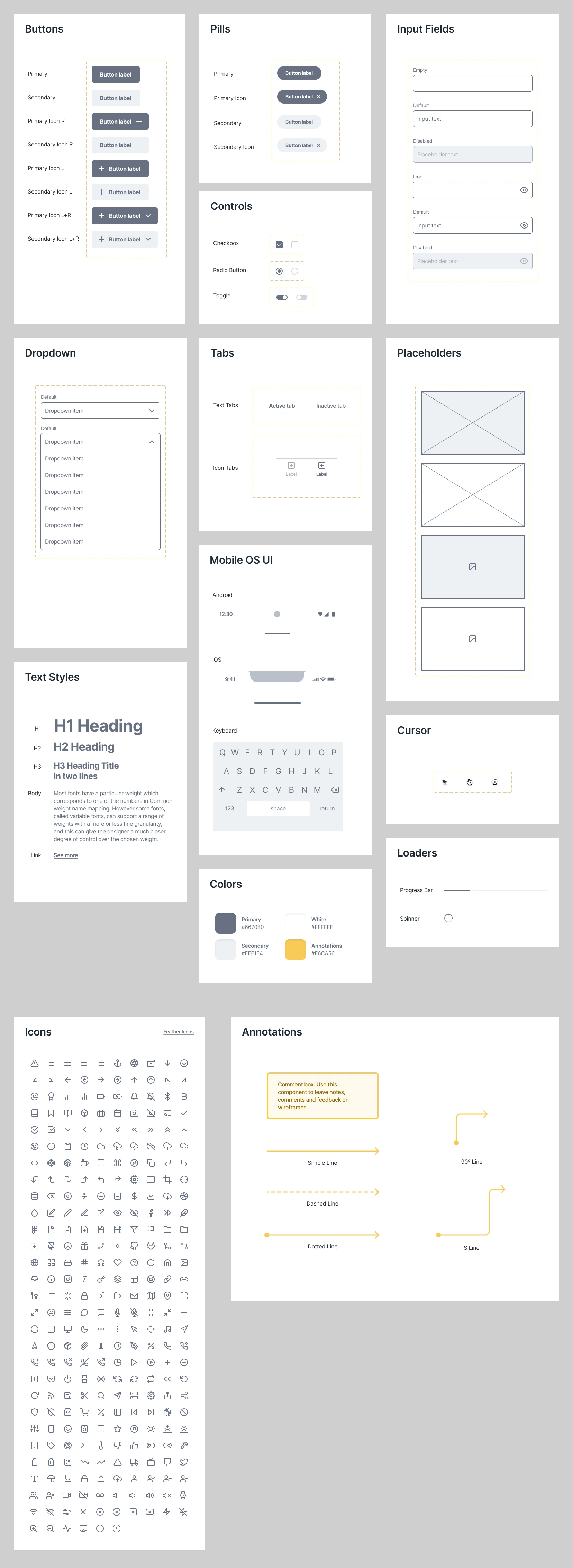 Free Wireframing Kit for Figma