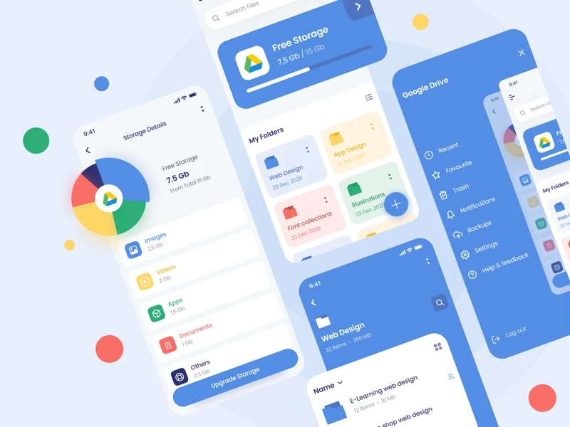G-Drive Free UI Kit for Figma freebie preview