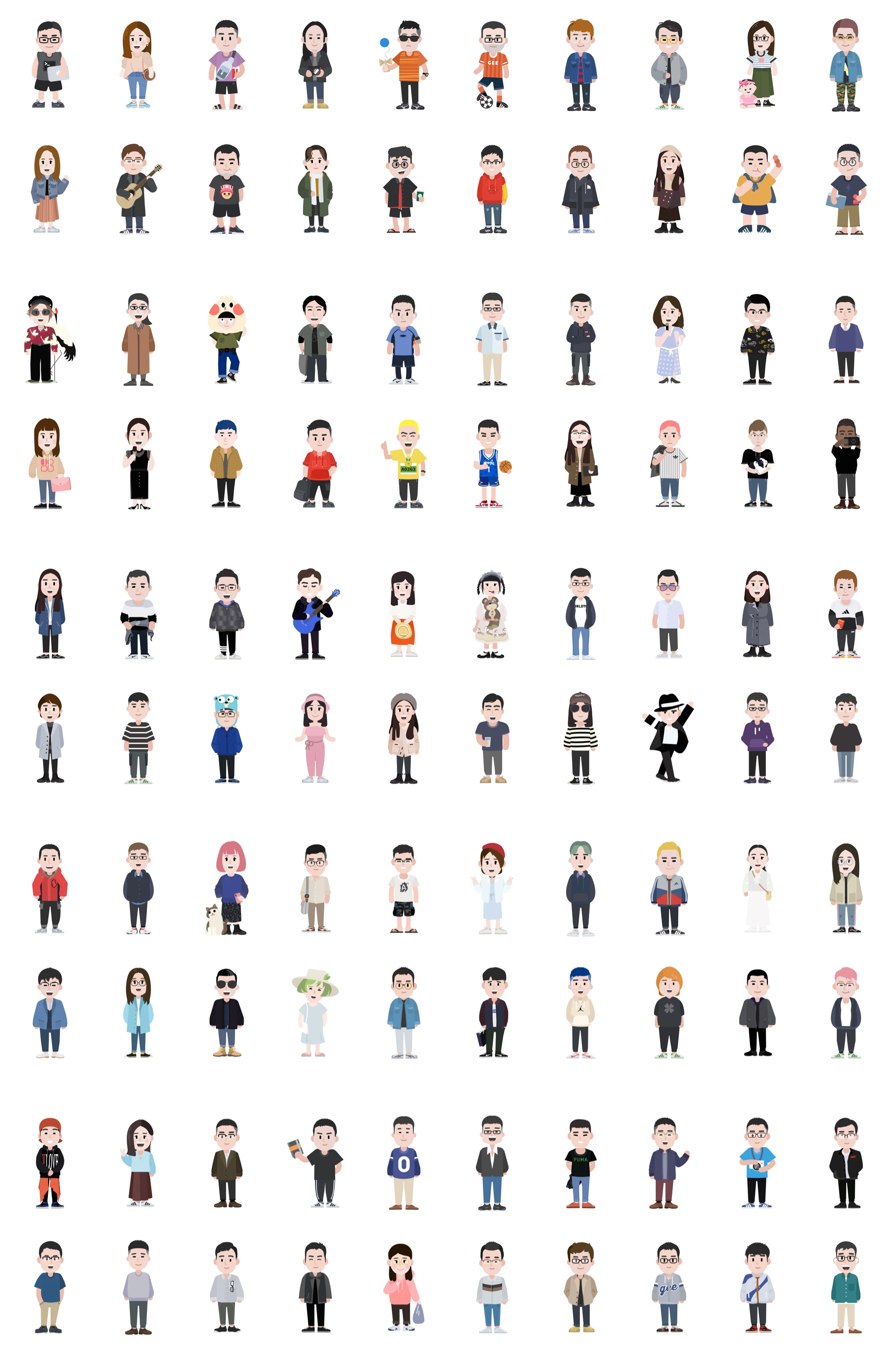 GEE! ME - 100 Illustration Characters