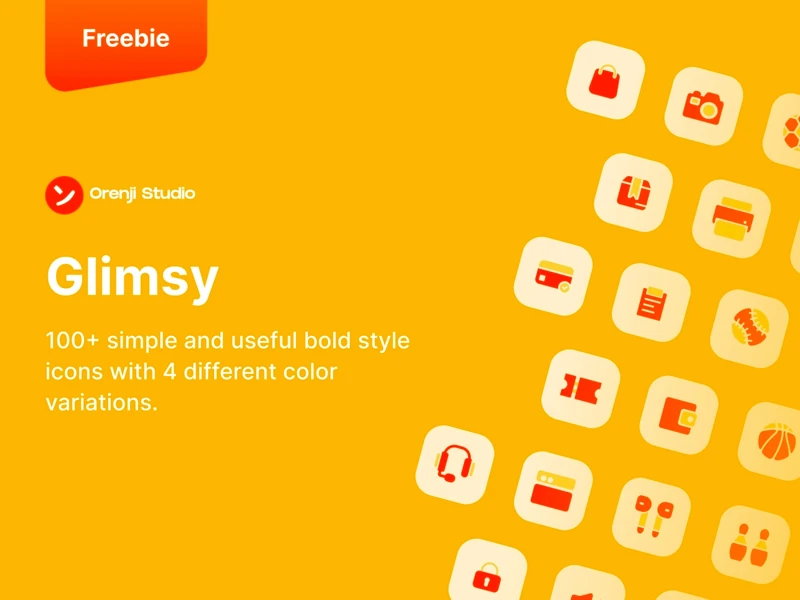 Glimsy Free Icons for Figma freebie preview