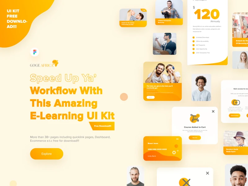 Goge Africa - UI Kit for Figma freebie preview