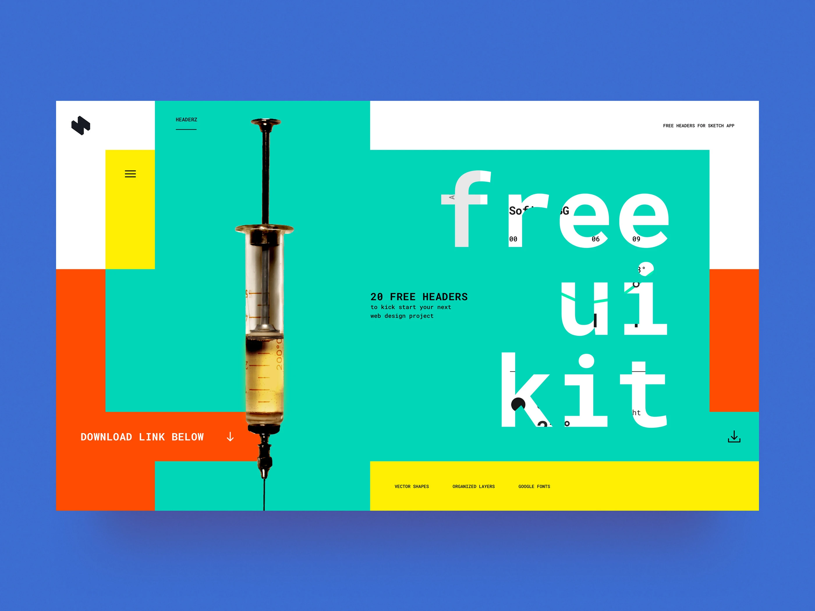HeaderZ - Free UI Kit