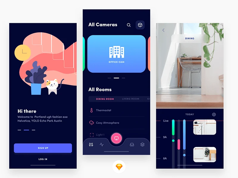 Home Automation App freebie preview