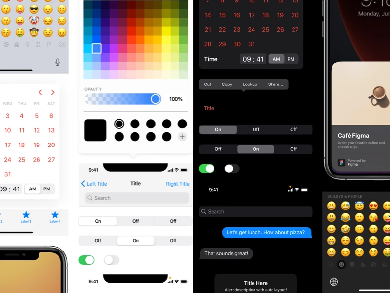 iOS/iPadOS 14 Free UI Kit for Figma freebie preview