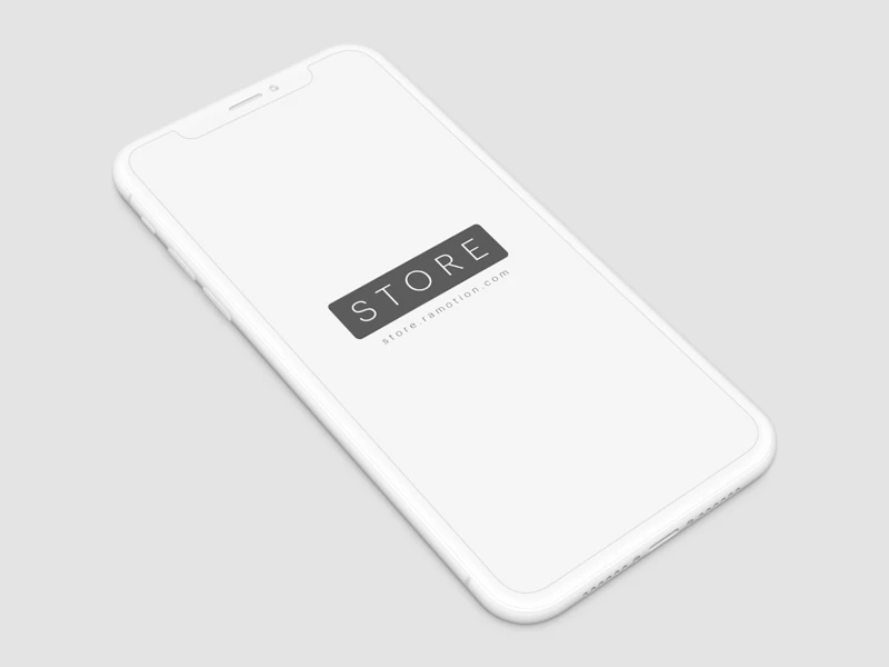 iPhone X Clay freebie preview
