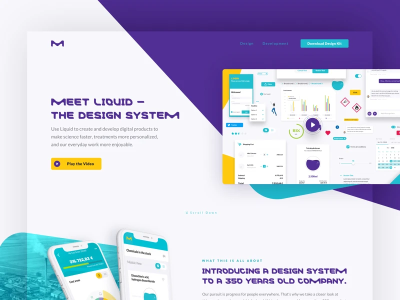 Liquid Design System freebie preview