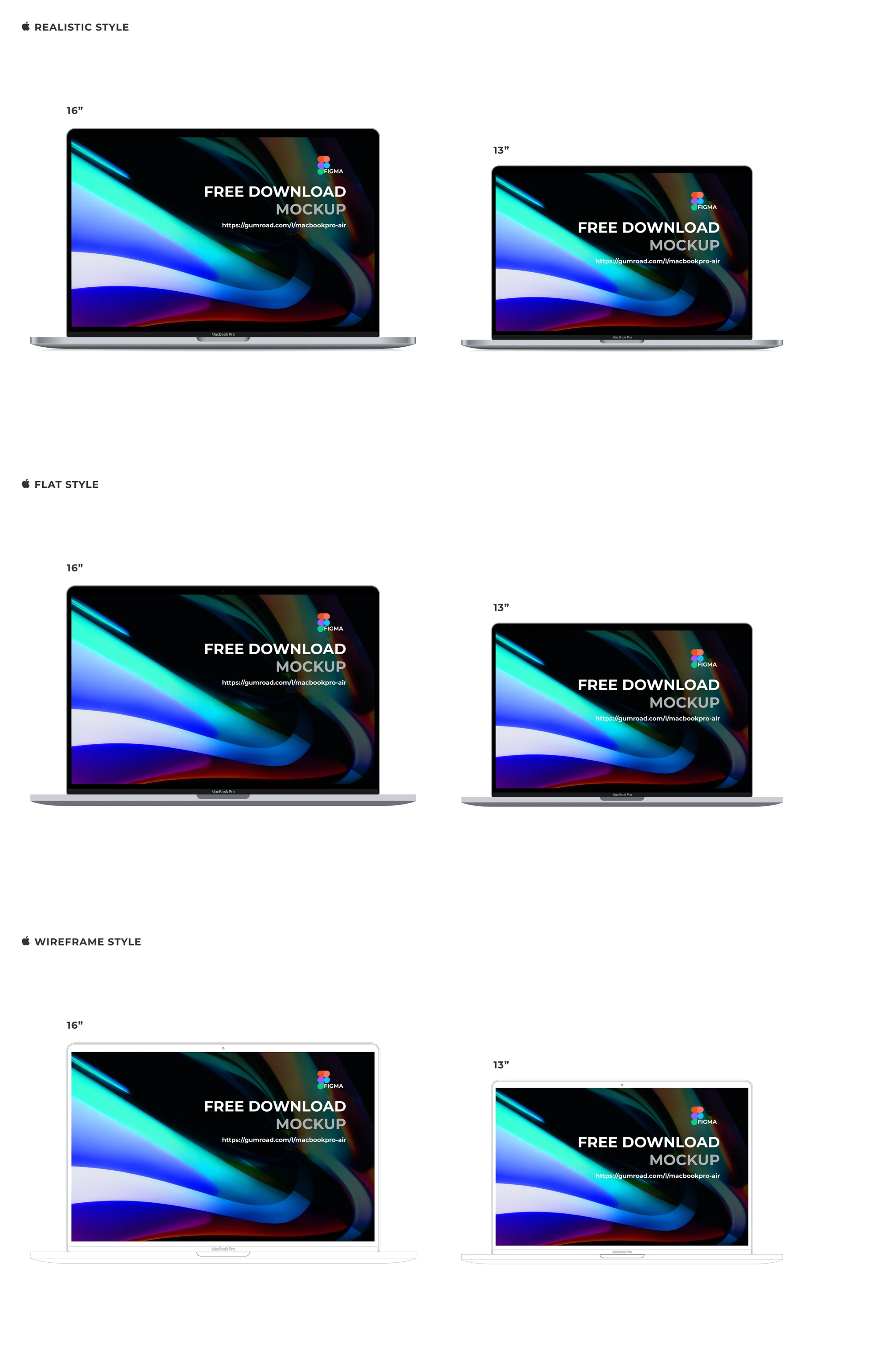 MacBook Pro & Air Free Mockup for Figma Freebie Preview - Page 1