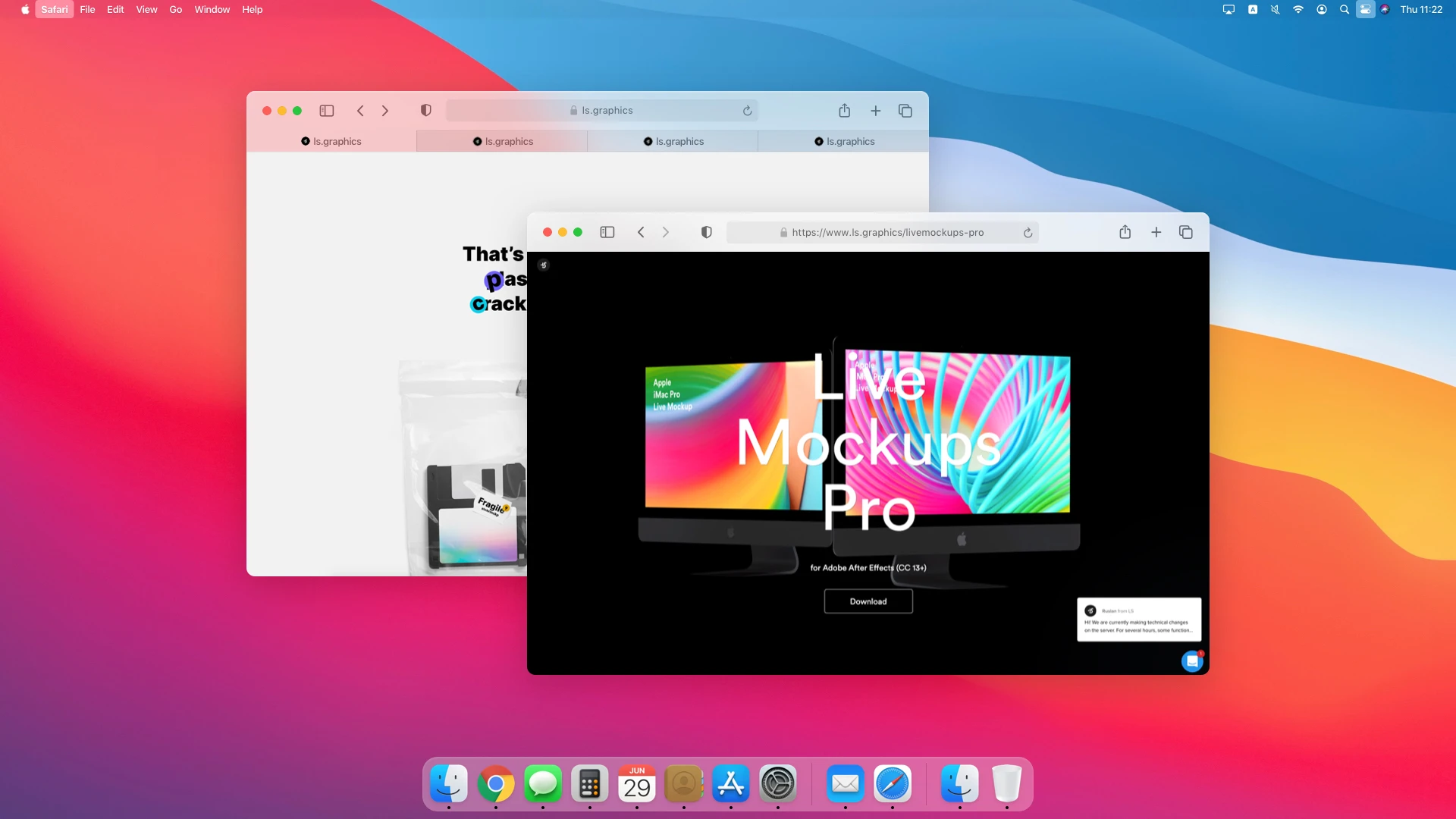 macOS Big Sur Free UI Kit