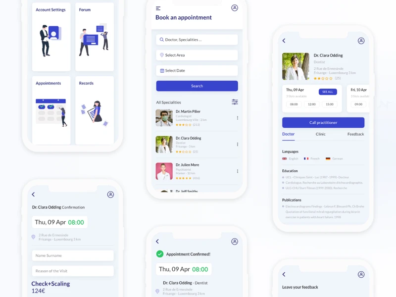 Medica App for Adobe XD freebie preview