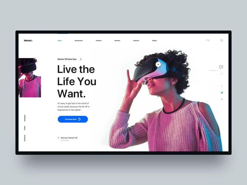Mimini Free Landing Page freebie preview